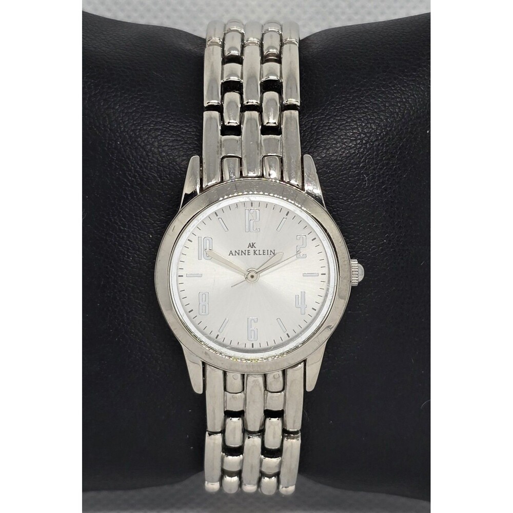 Women's Anne Klein Trendy Silver Tone Case Dial Link Bracelet Analog Watch 13